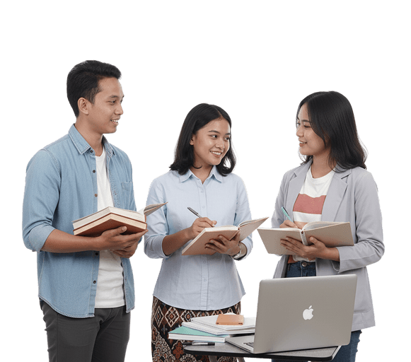 Student with backpack